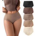 thumbnail image 1 of Ropa interior de cintura alta sin costuras SHARICCA para mujer 5P01 Talla L, 1 of 5