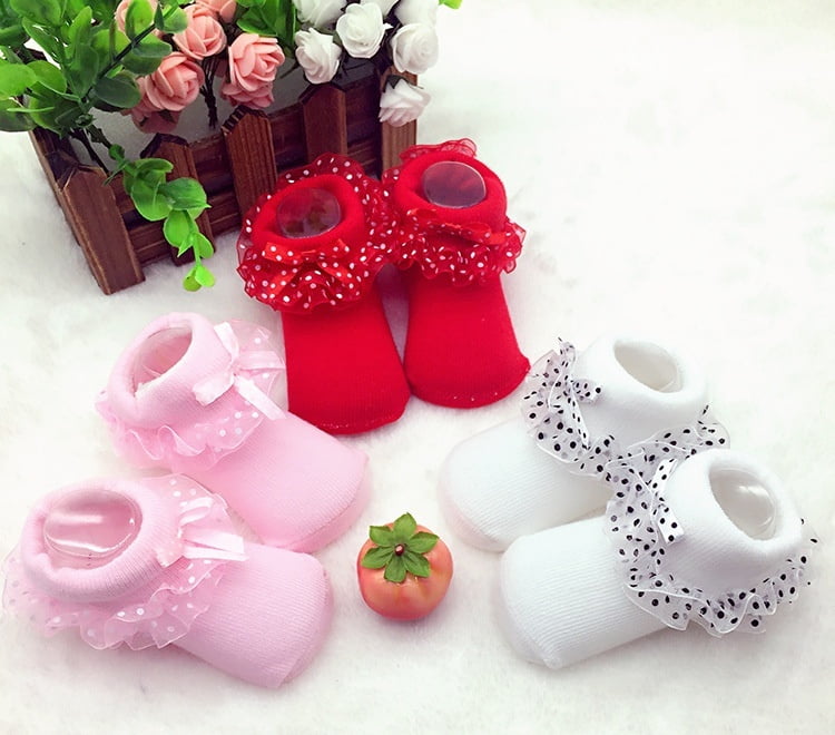 infant frilly socks