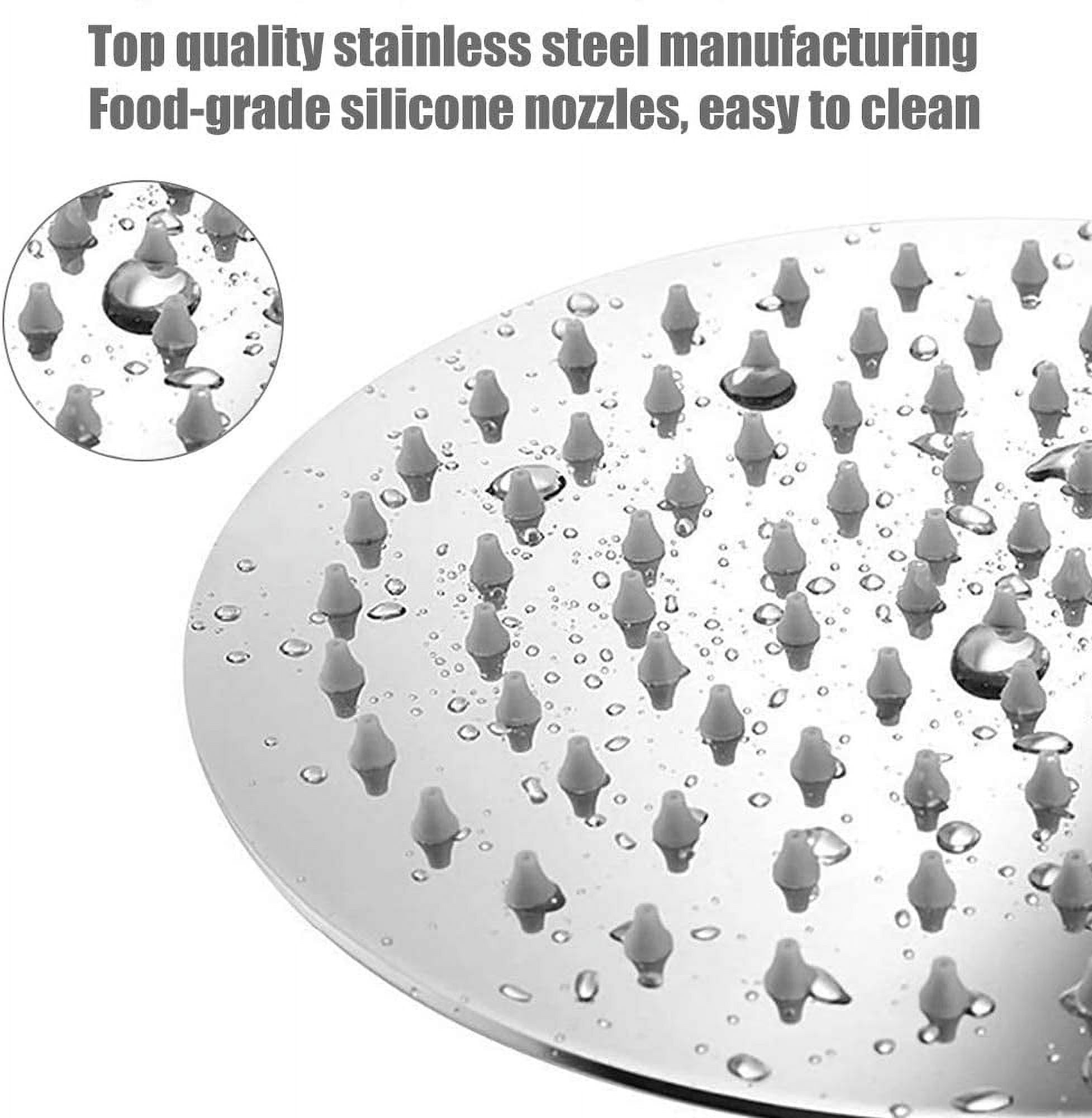 Rain Shower Head, Ultra-Thin Design-Pressure Boosting, Awesome Some Experience, High Flow Stainless Steel Rainfall Head (8 Inch,Chrome Finish)