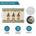 thumbnail image 6 of Spring Honey Gnomes Placemats Set of 8, Farmhouse Sunflower Black Checkered Placemats for Dining Table, Place Mats for Kitchen Tabletop, Waterproof Wipeable Dining Table Mats Set, 6 of 9