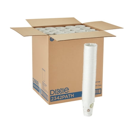 Dart 12 Ounce Cup Dixie® (2342PATH) 12 oz. Paper Hot Coffee Cup by GP PRO (Georgia-Pacific), Pathways, 500 Count (25 Cups Per Sleeve, 20 Sleeves Per Case) ()