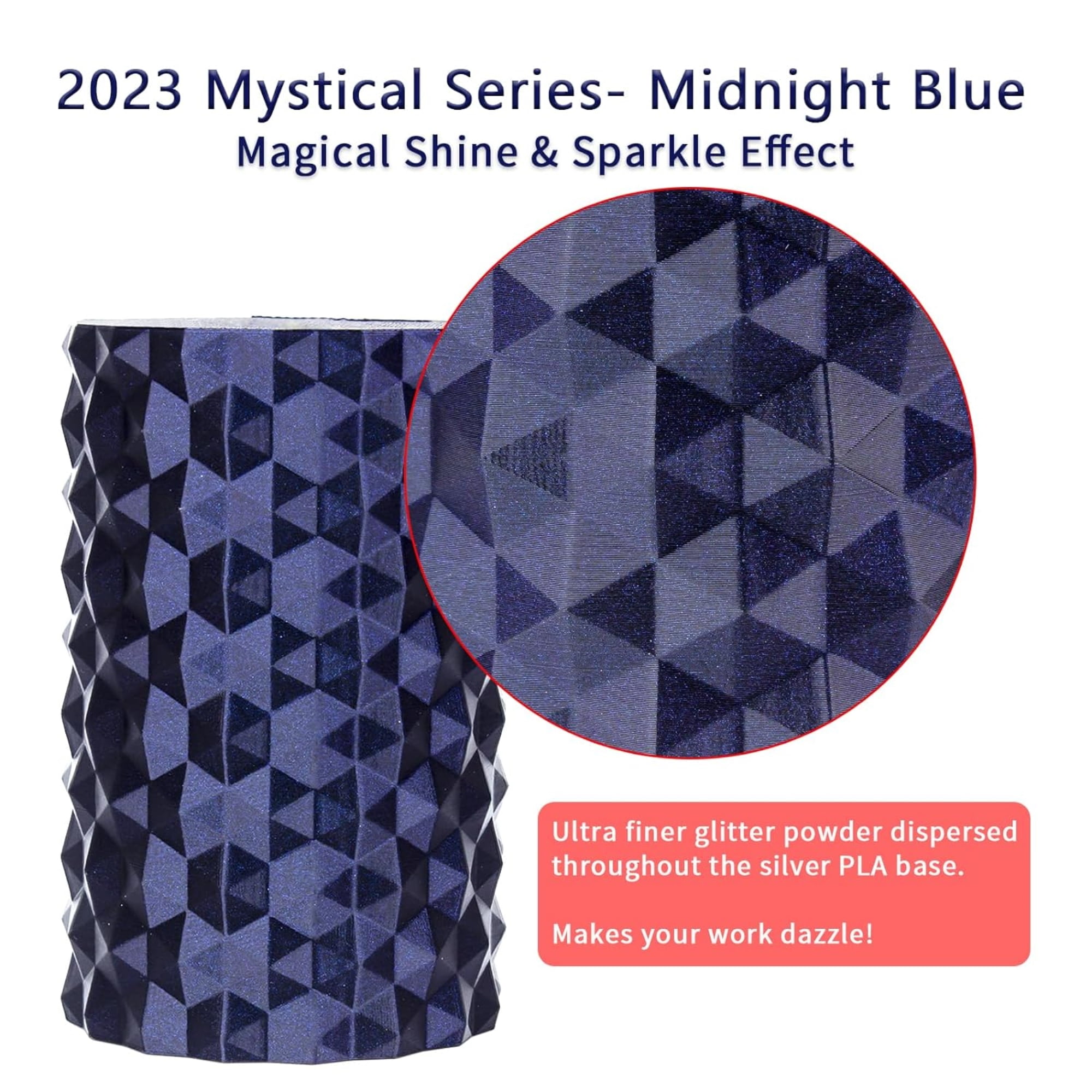 Ziro 3D Mystic PLA Filament 1.75mm 1kg, Midnight Blue