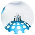 thumbnail image 3 of Bewildely 30 Uds bolas de Navidad coloridas bolas colgantes decoraciones festivas adornos hogar jardín año fiesta mercado árbol colgante Kits de decoración para fiestas Azul Bewildely HA8973-06B, 3 of 6