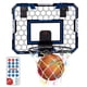thumbnail image 1 of Fiudx Liquidación de ahorros de verano Marco de tiro para niños, luces de Control remoto para interiores, marco de baloncesto para puntuación, juguetes de baloncesto para el hogar, 1 of 6