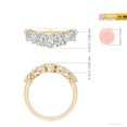 thumbnail image 5 of ANGARA Lab Grown Diamond Contoured Wedding Ring for Women in 14K Yellow Gold (Size-6x4mm| Color-F-G| Clarity-VS) | April Birthstone, Anniversary, Jewelry Gift for Women | Lab-Grown Diamond Ring, 5 of 7
