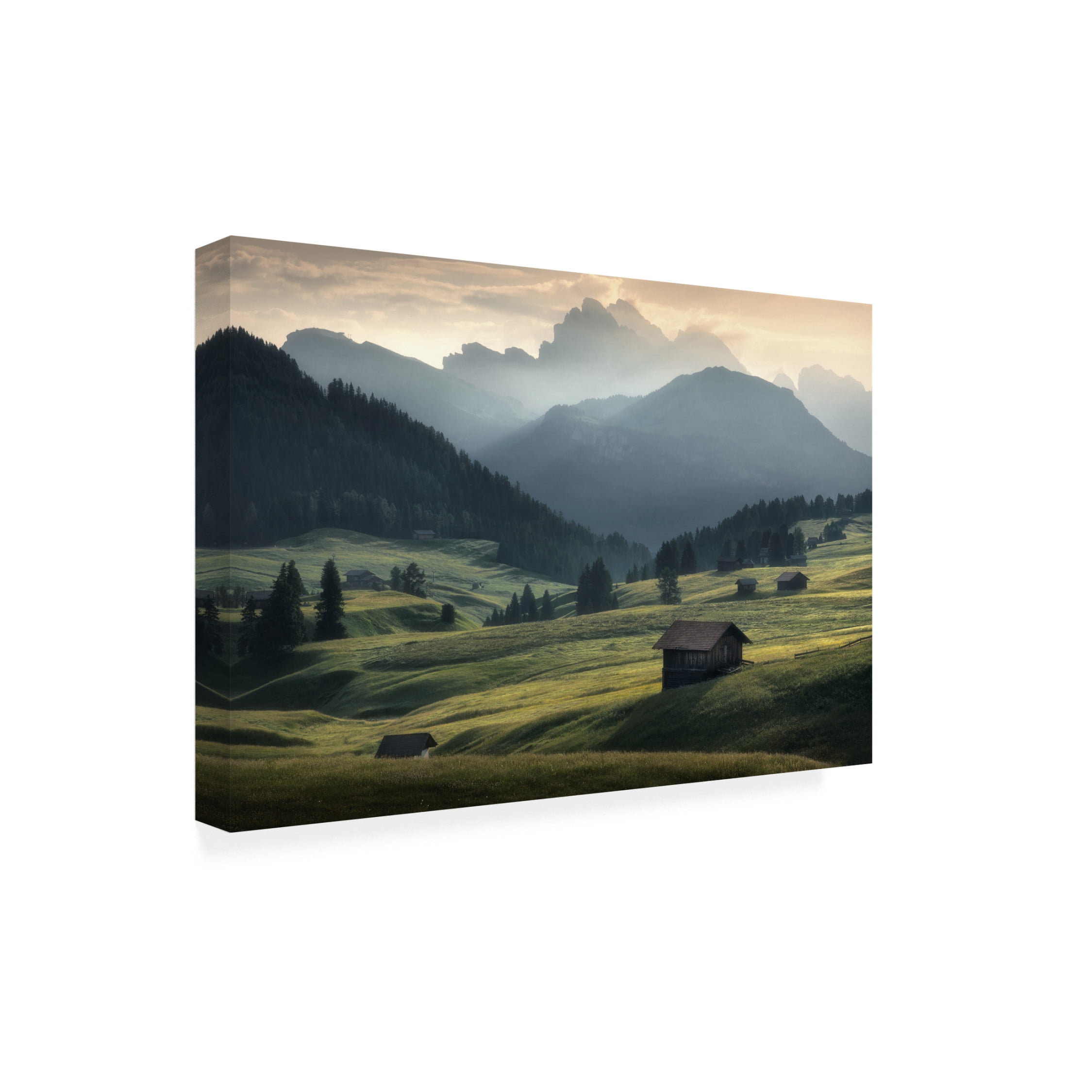 Canvas Wall Art - Zbyszek Nowak 'Seiser Alm' Wall Art for Living Room, Bedroom, or Office D?cor by Trademark Fine Art - 47 x 30 Inches
