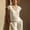 Beige, variant on MOJOGO Women's Lace Trim Tees Lightweight Linen Blend Blouses V Neck Cap Sleeve Tops Short Summer Casual Outfits Olive Green M