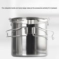 thumbnail image 4 of 5pcs Camping Cookware Set Outdoor Portable Picnic Cookware Kit Stainless Steel Travel Tableware Cooking Accessory, 4 of 5