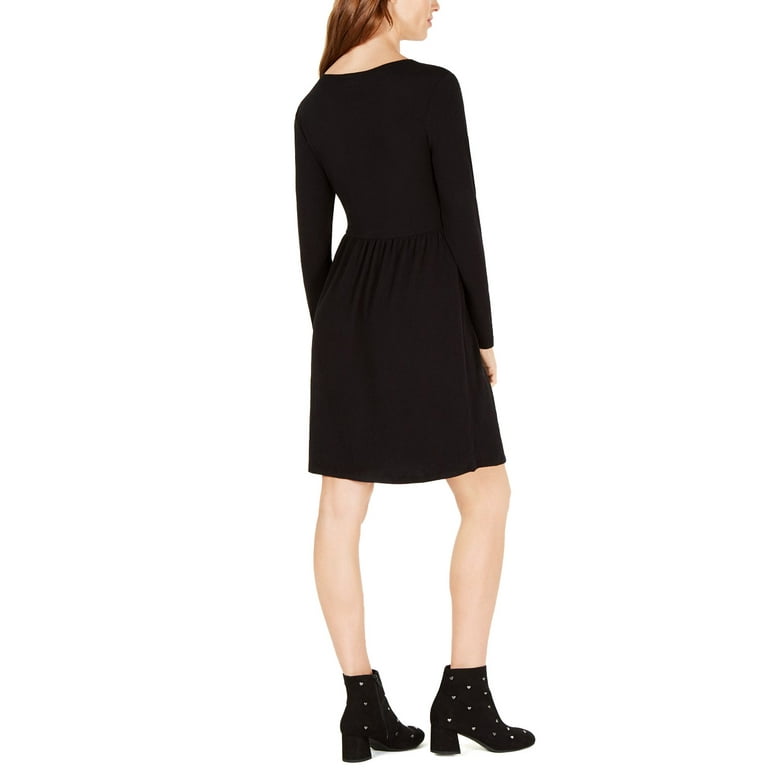 maison Jules Womens Pleated Fit & Flare Dress, Black, XX-Large - Walmart.com