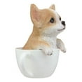 thumbnail image 4 of Realistic Tan Chihuahua Dog in Teacup Statue 5.75"H Pet Pal Chihuahuas Decor, 4 of 6