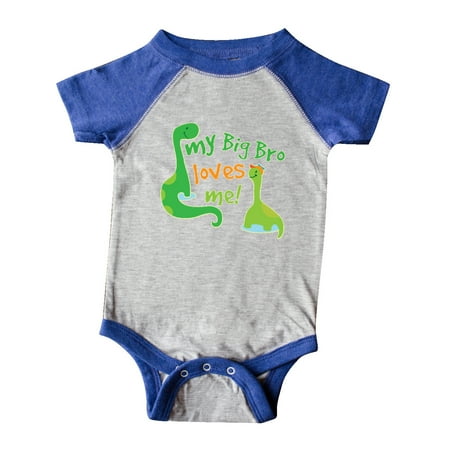 

Inktastic My Big Bro Loves Me Baby Brother Gift Gift Baby Boy Bodysuit