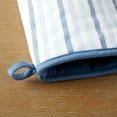 thumbnail image 4 of Martha Stewart Daisy Stripe Oven Mitt Set 2-Pack, Blue, 7"x13", 4 of 8