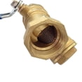 thumbnail image 2 of HAMPPLIES garden hose quick connect kit Ball Valve Golden Brass 1Pack, 2 of 8