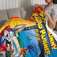 thumbnail image 3 of El Show de Bugs Bunny y el Correcaminos anti-pilling, suave, ligera, esponjosa y acogedora de lujo para hogar y cocina – Perfecta para niños y adultos,50X70cm, 3 of 6
