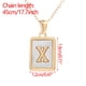 thumbnail image 3 of Collar para mujer, joyería para mujer, collar de acero inoxidable con letras para mujer, oro, titanio 26, collar con colgante inglés., 3 of 4