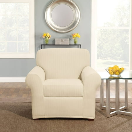 Sure Fit Stretch Pinstripe Chair Slipcover