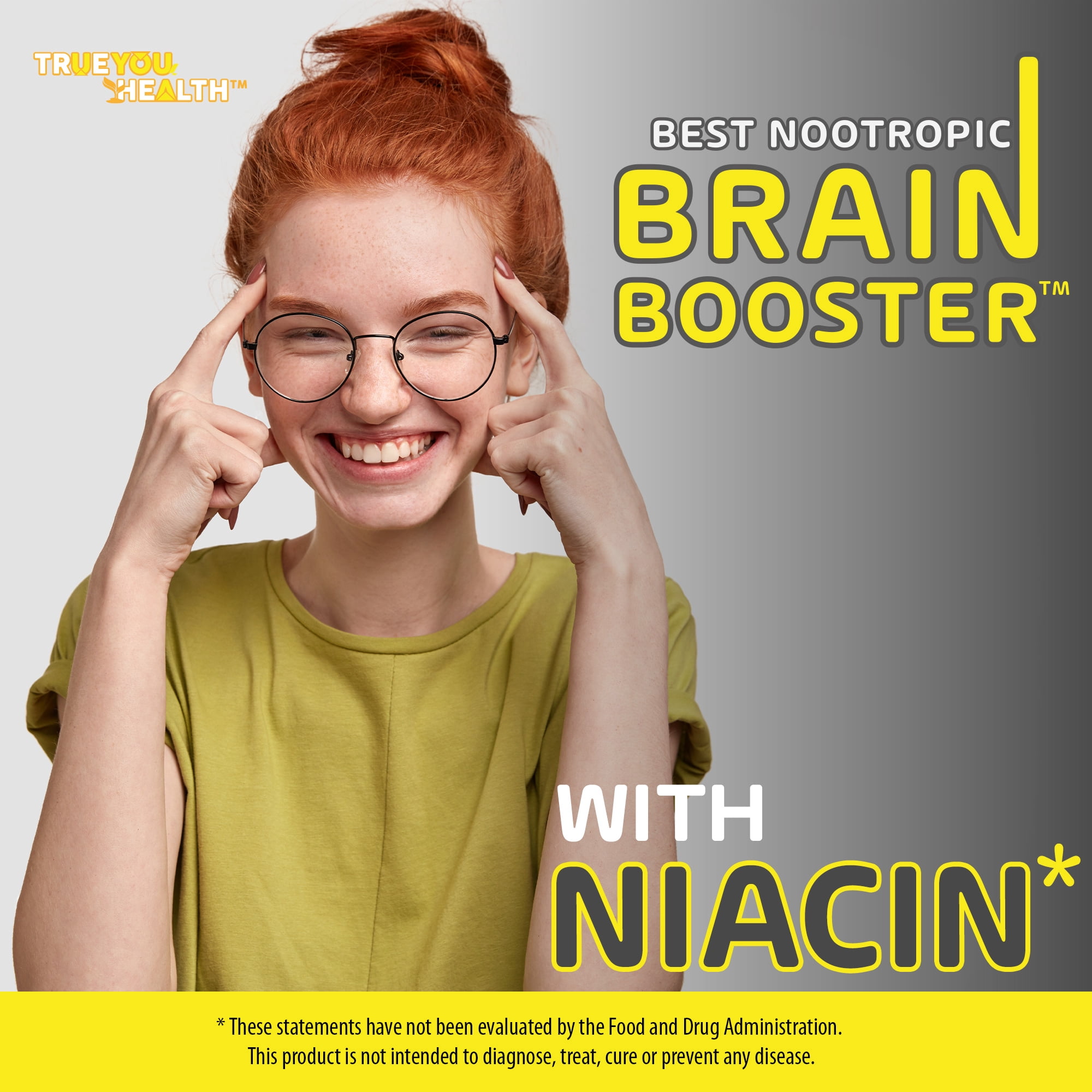 Best Nootropic Brain Booster - for Memory, Focus, Concentration, Mental Clarity, & Energy - Support Improved Brain Function, Memory Recall, and Reduced Mental Fatigue - for Men & Women - with Ginkgo