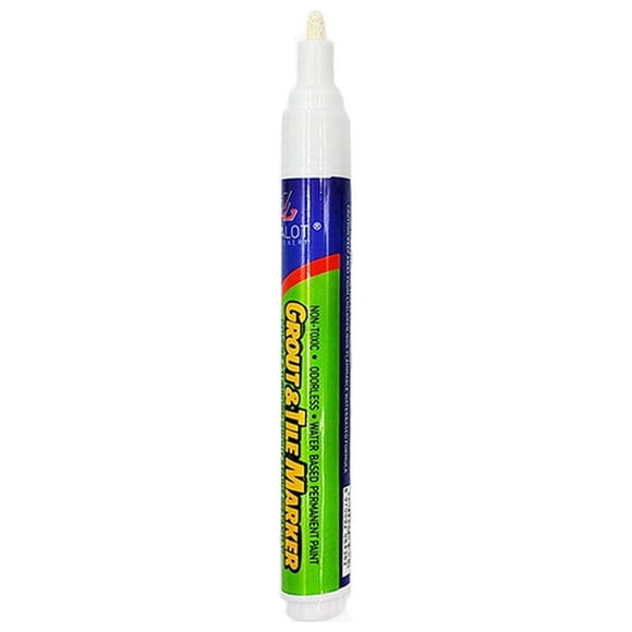 Tile Grout Pen Repair Marker - Waterproof Seam Restorer for Bathroom Floor & Wall Tiles, Fast-Drying Epoxy Grout Cover, 4 Colors, 15cm PP Pen