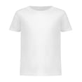 thumbnail image 3 of Hanes Toddler Boys' White Crewneck T Shirts Pack, 7-Pack, Cotton Tees 2T/3T, 3 of 4