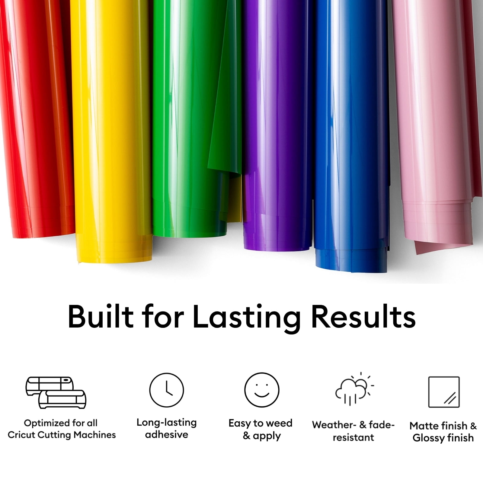Cricut Rainbow Vinyl Materials Bundle DIY Set