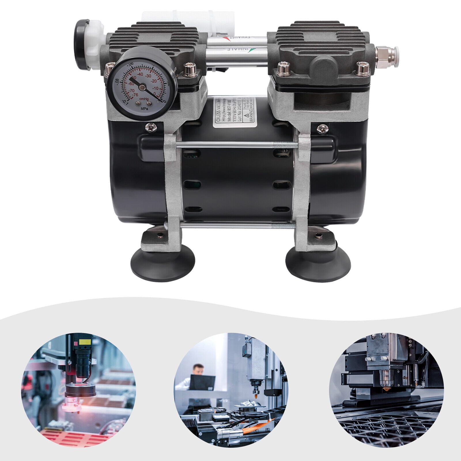 110 Volf 60Hz Vacuum Pump Oil-Free Vacuum Pump Industrial Vacuum Pump 150 Watt