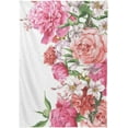 thumbnail image 2 of Pink Flower Pattern Rectangle Tablecloth, Dust Proof Anti Wrinkle Wipeable Table Cloth Tabletop foration of Dinner Kitchen Wedding Holiday Party 60"x120" Decor Gift, 2 of 7