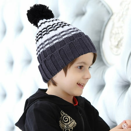 

Sunhillsgrace Baby Care Baby Beanie Cap Warm Knitted Warm Children Ball Multipurpose Hats Scarf