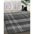 thumbnail image 3 of Ahgly Company Machine Washable Indoor Square Transitional Black Area Rugs, 5' Square, 3 of 7