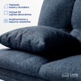thumbnail image 4 of LASE Muebles Sofá Cama Janeiro Matrimonial Sillón Reclinable 3 Posiciones Boucle Chocolate, 4 of 7
