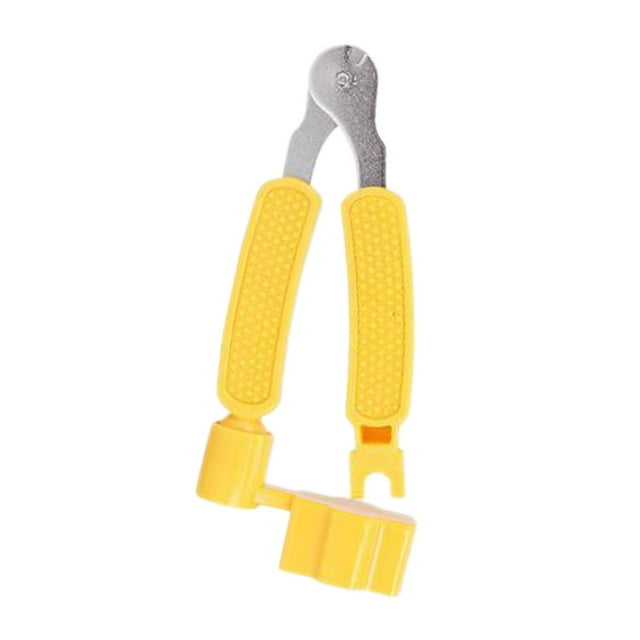 MERIGLARE 3 in 1 Guitar String Winder Bridge Pin Puller, Luthier Tool Lightweight Portable Yellow