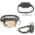 thumbnail image 5 of UTO Women Nylon Belt Bag Crossbody Waist Bag Large Capacity Fashion Bum Bags for Travel Hiking((Grey), 5 of 8
