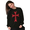 thumbnail image 4 of Medieval Knight Templar Christian Sweatshirt for Men or Women Brisco Brands S, 4 of 6