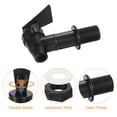 thumbnail image 4 of Reusable Dispenser Tap Set, 4Set Plastic Spigot Replacement Cooler Faucet Valve for Bottle Water, Beverage (Black), 4 of 6