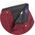 thumbnail image 6 of Men's Premium Modern Fit Burgundy-Maroon Three Piece Two Button Suit, 6 of 7