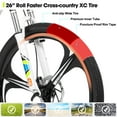Hiland Mountain Bike, 3-Spokes,Shimano 21 Speeds Drivetrain,Aluminum Frame 26 inch Wheels, Men's MTB Bicycle, White