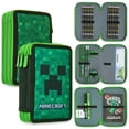 thumbnail image 1 of Estuche para lápices con relleno de Minecraft y papelería para niños, color verde, 1 of 7