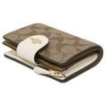 thumbnail image 2 of COACH Medium Corner Zip Wallet In Signature Canvas, Chalk, 2 of 6