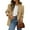 Khaki, variant on PRETTYGARDEN 2025 Blazers for Women Business Casual Long Sleeve Lapel Open Front Suit Jacket Work Blazer with Pockets
