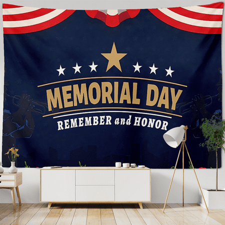

July Fourth Hanging Banner Backdrop Party Decorations Photo Booth Banner 72x60Inch American Flag Backdrop for Easter Birthday Party Decorations