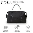 thumbnail image 5 of Jadyn Lola Travel Bag, Weekender/Overnight Duffel, Gym Tote Bag for Women, Men (Diamond Black), 5 of 6
