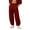 Wine, variant on Chiccall Mens Casual Pants Comfy Stretch Wide Leg Elastic Waist Workout Yoga Pant with Pocket