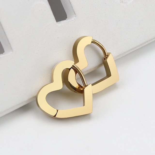 Pendientes de acero inoxidable de estilo coreano con personalidad geométrica para hombres y mujeres, pendientes de moda, pendientes simples, pendientes triangulares de acero de titanio