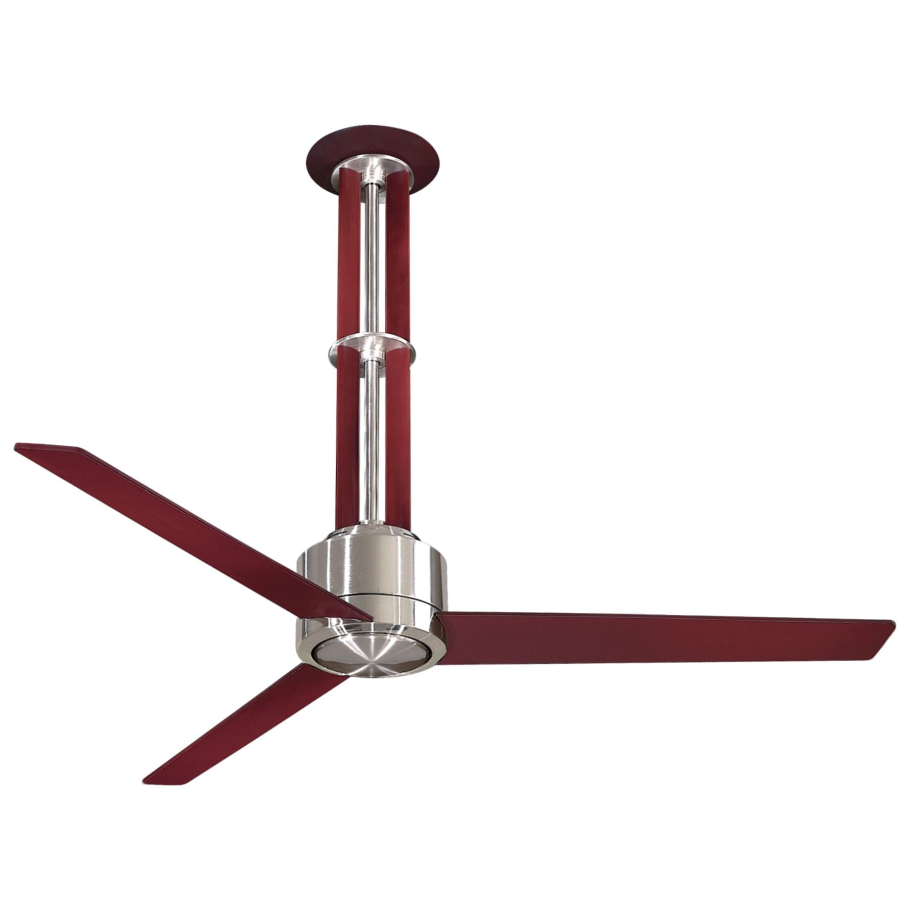 Minka Aire Flyte Ceiling Fan Brushed Nickel W Mahogany F531 L Bn Mg Walmart Com