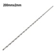 thumbnail image 2 of 200mm Extra Long High Speed Steel HSS Drill Bits for Metal Drilling 2-10mm, 2 of 7