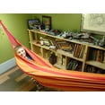 thumbnail image 2 of Deluxe Brazilian Style Double Hammock - Orange Yellow Red, 2 of 5