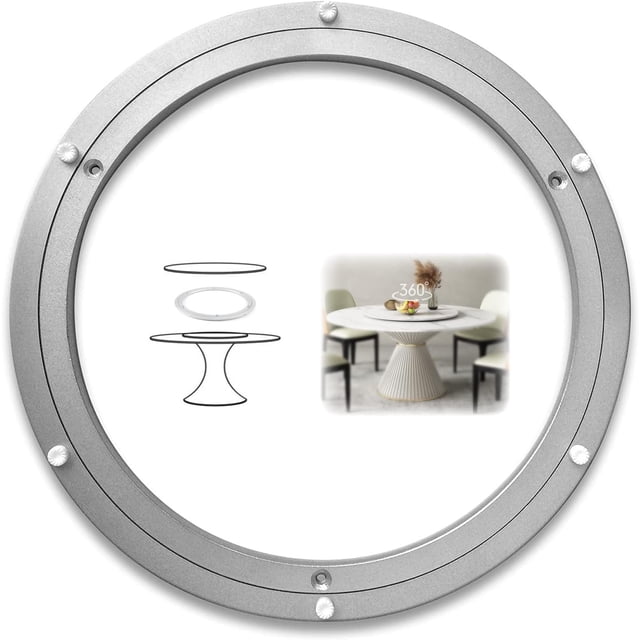Lazy Susan Turntable Hardware Ball Bearing Heavy Duty Turntable Mechanism - Large Tv Display/Round Table Turntable Base with Non-Slip Feet 360° Rotation Lazy Susan Organizer