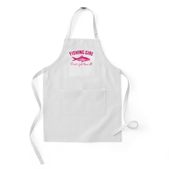 CafePress - Fishing Girl - Kids Apron
