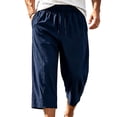 thumbnail image 3 of Plus Size Men's Running & Training Shorts with Elastic Waist Pockets, Stretchy Quick Dry Lightweight Athletic Shorts, Casual Daily Gym Workout, Summer Essentials | JASKFLY,Dark Blue 3XL, 3 of 7