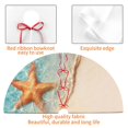 thumbnail image 4 of Lsque Starfish On The Sand Beach Print Christmas Tree Skirt, Tree Skirt with Ties or Velcro, Perfect for Holiday Decorations, Halloween, and New Year-48", 4 of 7