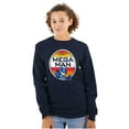 thumbnail image 3 of Classic Retro Video Game Mega Man Plus Size Long Sleeve Graphic Tee Shirt Brisco Brands 2X, 3 of 5